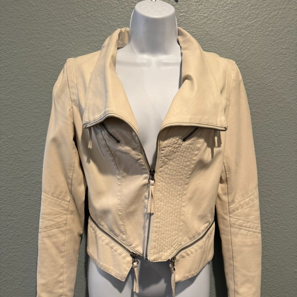 Solemio Faux Leather Jacket - Size Small